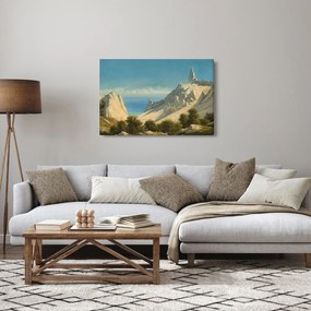 Kép - Georg Emil Libert, View of Sommerspiret, the Cliffs of Møn, reprodukciók (90x60 cm)