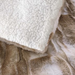 Bézs műszőrme takaró 180x220 cm Cheyenne – douceur d'intérieur