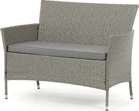 Kerti bútor garnitúra 100x60x69 cm, polyrattan, szürke, AZS-A1442 GREY