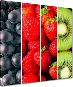 Vászonkép 80x80 Szivárványos gyümölcs mix