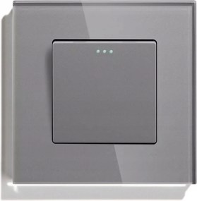 Fénykapcsoló 1K Szimpla Üveg Billentyűs Klasszikus Kapcsoló