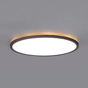 LED fürdőszobai lámpatest érzékelővel NIVERA LED/12W/230V IP54 átm. 22,5 cm fekete + távirányító