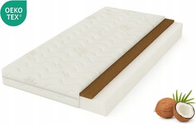 Kókusz matrac 80X190 Fehér habszivacs 190x80 közepesen kemény H3 H4 Aloe Vera