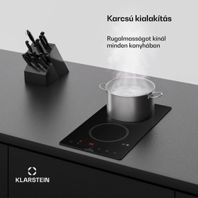 Klarstein VariCook Domino, indukciós főzőlap, 2 főzőlap, 3000 W