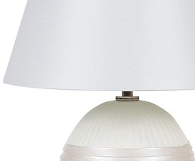 Krémfehér kerámia asztali lámpa 37 cm SADO Beliani