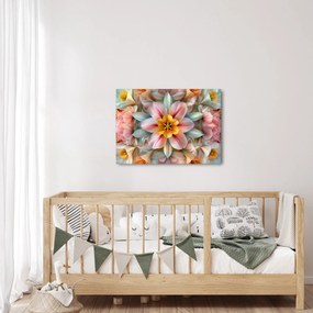 Kép - Kaleidoszkópos virág (70x50 cm)