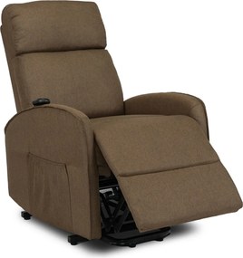 FOTEL COLTON Brązowy z Funkcją Wstawania