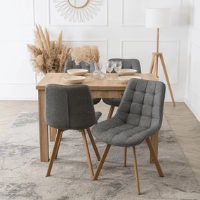 KATHY Kárpitozott Étkezőszék Szürke Színben