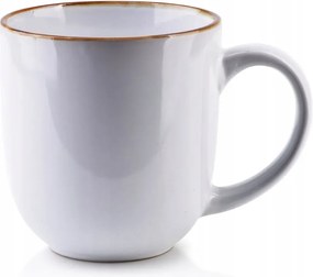 Porcelán bögre fehér 450 ml arany csíkos