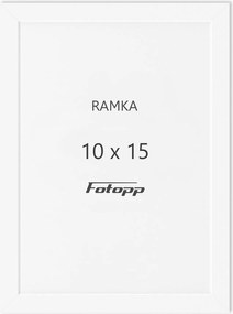 Képkeret Fehér 10x15cm kis fotókeret