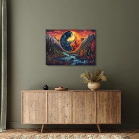 Üveg kép - Elemi erők (70x50 cm)