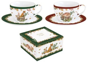 Forest Dream őszi porcelán teáscsésze 240 ml 2 személyes dobozban Easy Life