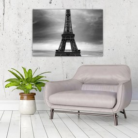 Kép - Rózsaszín autó Párizsban (90x60 cm)