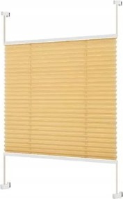 Pliszírozott roló fúrás nélkül szorítófogantyúkhoz bézs 40 x 130cm