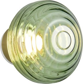 Zöld USB üveg LED fali lámpa ø 15,5 cm Earl – Reality