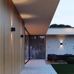 LED Kültéri fali lámpa 2xLED/3W/230V IP54 fekete