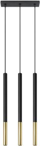 SOLLUX SL-0892 MOZAICA Többágú Függesztett Lámpa Fekete, Arany G9 IP20