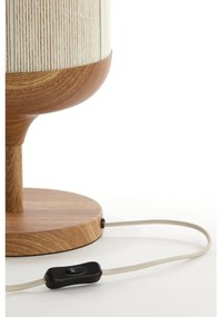 Natúr színű asztali lámpa textil búrával (magasság 50 cm) Dania – Light &amp; Living