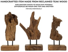 Akar szobor teak 20x11x34cm