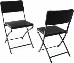 GARTHEN Kerti összecsukható bútor készlet rattan megjelenés