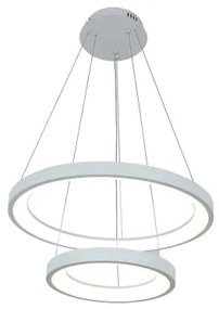 Brilagi - LED dimmelhető csillár kábellel FALCON SLIM LED/68W/230V Ø 50 cm fehér + távirányító