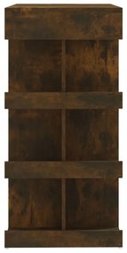 füstös tölgy színű bárasztal tárolópolccal 100 x 50 x 101,5 cm