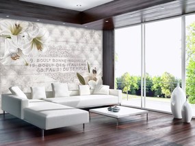 Fotótapéta - Liliom és fehér elegancia (152,5x104 cm)
