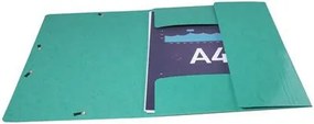 Gumis, mappa, karton, A4, EXACOMPTA Iderama, sötét zöld (EX55830E)