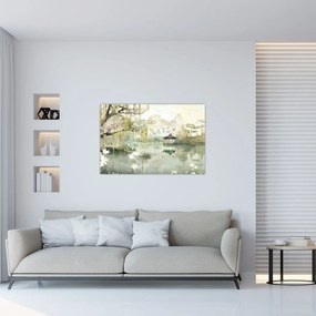 Kép - Kínai tó (90x60 cm)