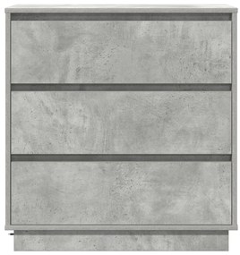 Éjjeli asztal LED világítással Beton szürke 71x34,5x75 cm Mérnöki fa