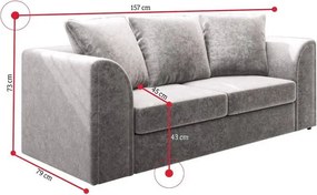 CLOE 3+2 Személyes Design Kanapé