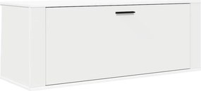 vidaXL fehér szerelt fa fali cipőszekrény 100 x 35 x 38 cm