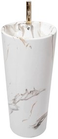 Szabadon álló mosdó REA Blanka Marble Marmur