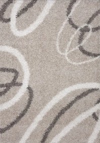 Shaggy szőnyeg nappaliba 160x230cm,krémbézs, puha szőrrel