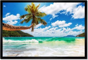 Poszter keretben 60x40 Trópusok Tájkép Pálmafák