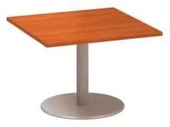 Alfa Office  Alfa 400 konferenciaasztal szürke lábazattal, 80 x 80 x 50,7 cm, cseresznye mintázat%