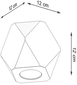 Sollux SL.1009 - Mennyezeti lámpa WOODY 1xGU10/40W/230V