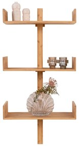 Natúr színű többszintes bambusz fali polc 50 cm Villa – House Nordic