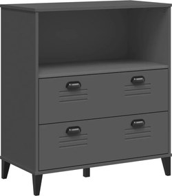 vidaXL VIKEN antracitszürke szerelt fa könyvszekrény 80 x 40 x 90 cm