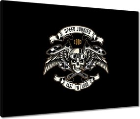 Vászonkép 80x60 Motorkerékpáros hangulat