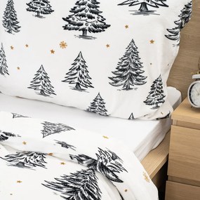 4Home Frosted Trees mikroflanel ágynemű, 140 x 220cm, 70 x 90 cm, 140 x 220 cm, 70 x 90 cm