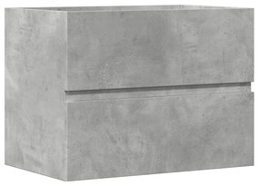 Betonszürke szerelt fa fürdőszobaszekrény 60 x 38,5 x 45 cm