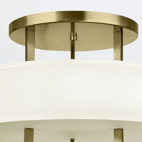 Hinkley lighting klasszikus mennyezeti lámpa hampton fehér sárgaréz elshk-hampton-sf-bb