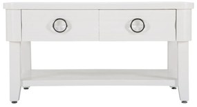 Fehér jegenyefenyő dohányzóasztal 60x90 cm Shine – Mauro Ferretti