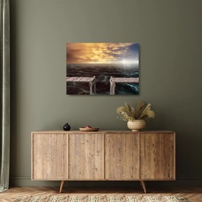 Tenger képe (üvegen) (70x50 cm)