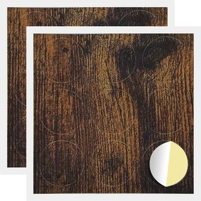 vidaXL Öntapadó csavar borító 2 pcs Füstölt tölgy Ø 20 x 0,5 mm
