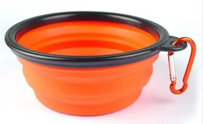 VERK Szilikon összecsukható kutyatál - narancssárga