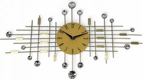 Falióra Modern Sugár Kristályok Arany