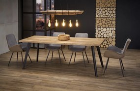 Dickson Bővíthető Étkezőasztal 150-210cm Natúr tölgy - Fekete