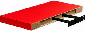 Fali polc STILISTA® Volato 110 cm - piros matt
